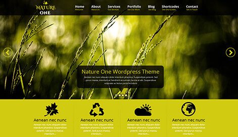 Nature One PRO - Nature WordPress Theme