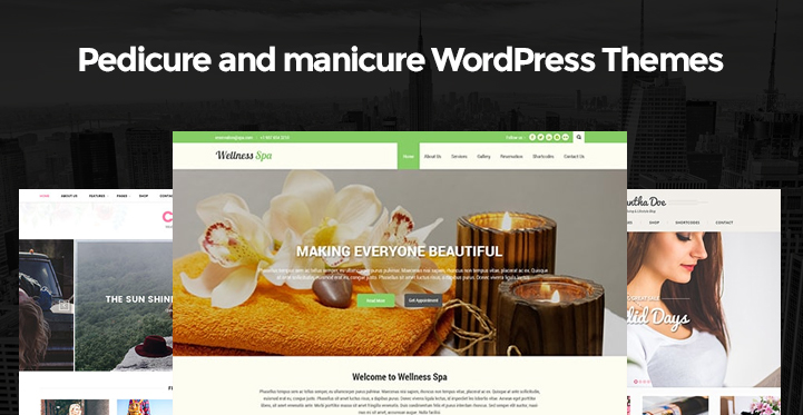 12 and Manicure WordPress Themes Care and Nail Care