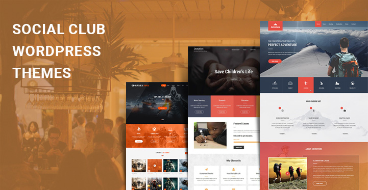 Social Club WordPress Themes for Various Types of Clubs & Communities