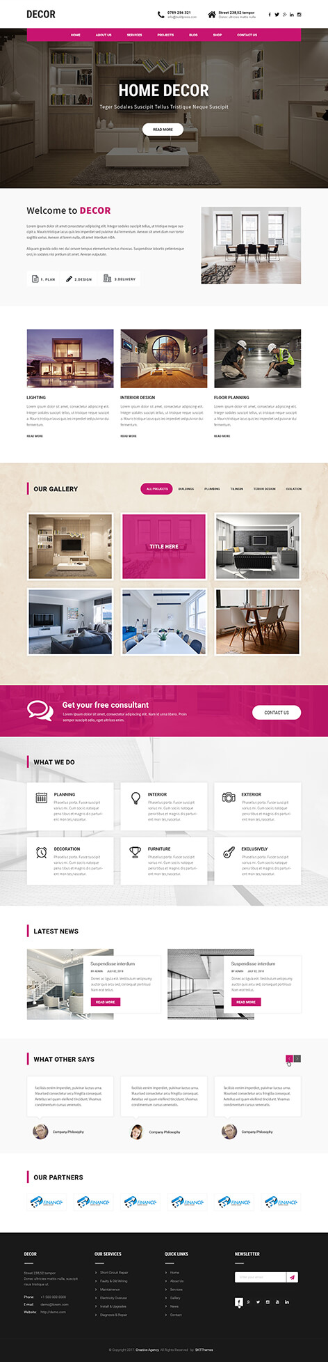 Decor Wordpress Theme 4 Interior Architect Renovation Carpenter Furnishing