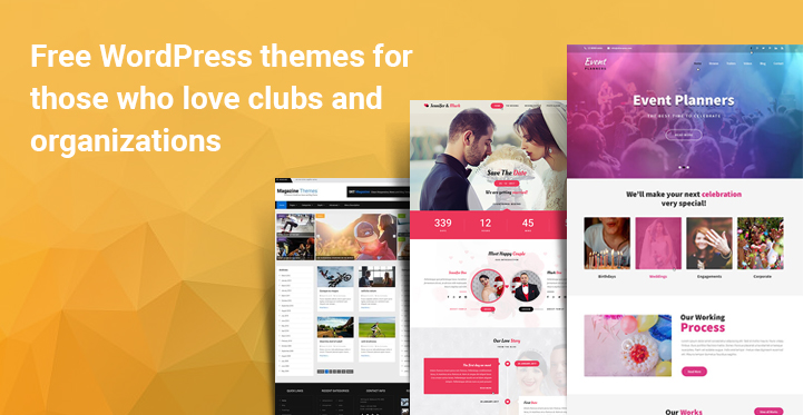 25+ Free WordPress Themes for Those Who Love Clubs Organizations