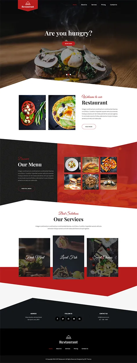 Ele Restaurant lite - Free Food Blog WordPress Theme