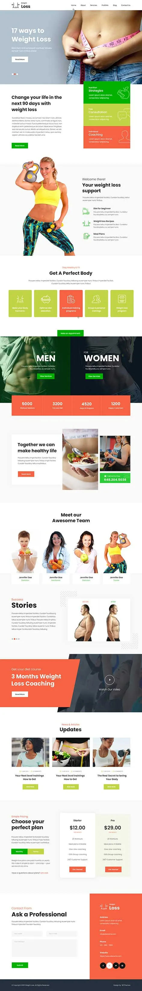 Fitt - Health WordPress theme