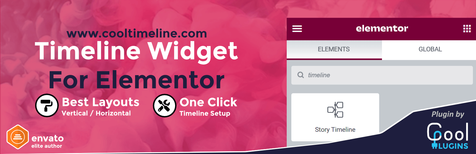 timeline widget for elementor