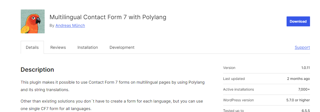 multilingual contact form 7 with polylang