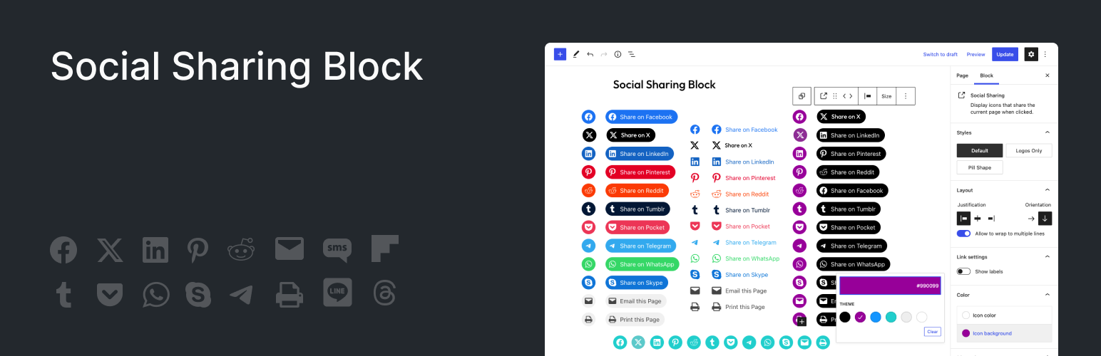 social sharing block