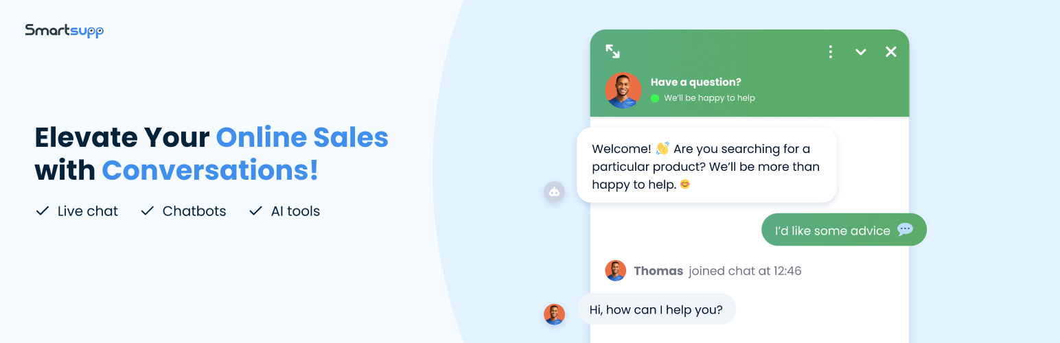 Smartsupp – live chat, chatbots, AI and lead generation