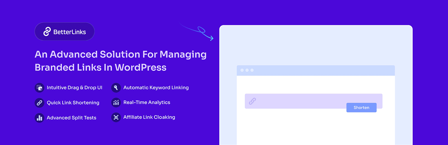 betterLinks an advanced plugin for affiliate links link shortening link tracking link branding marketing