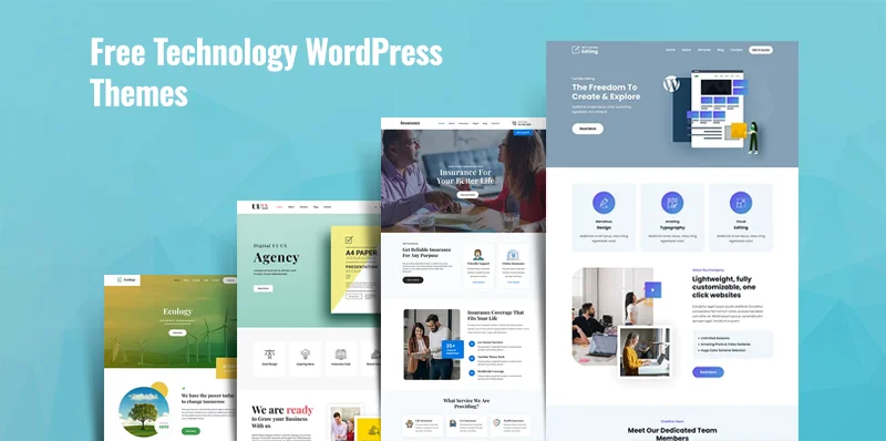 14 Free Technology WordPress Themes for Industrial Websites