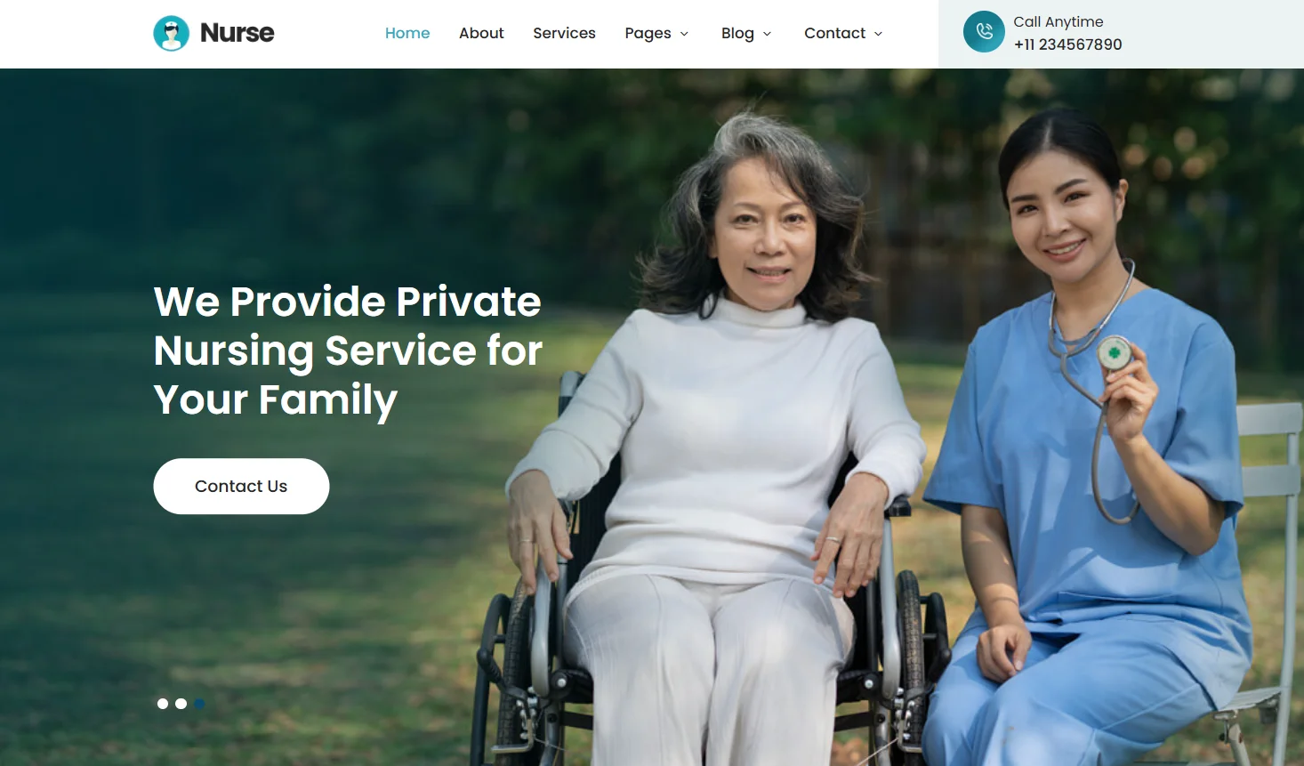 SKT Nurse - Nursing Home WordPress Theme 