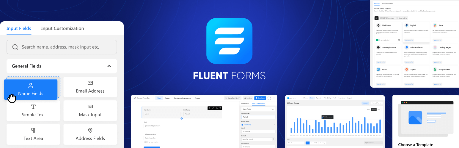 contact form plugin by fluent forms for quiz