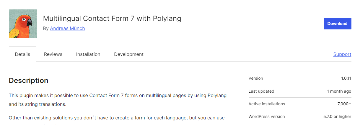 multilingual contact form 7 with polylang