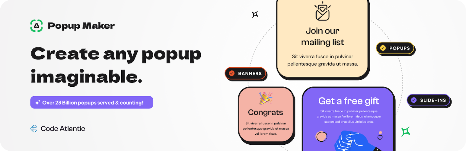 popup maker – boost sales conversions optins subscribers with the ultimate wp popups builder