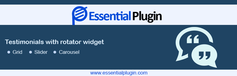 testimonial grid and testimonial slider plus carousel with rotator widget