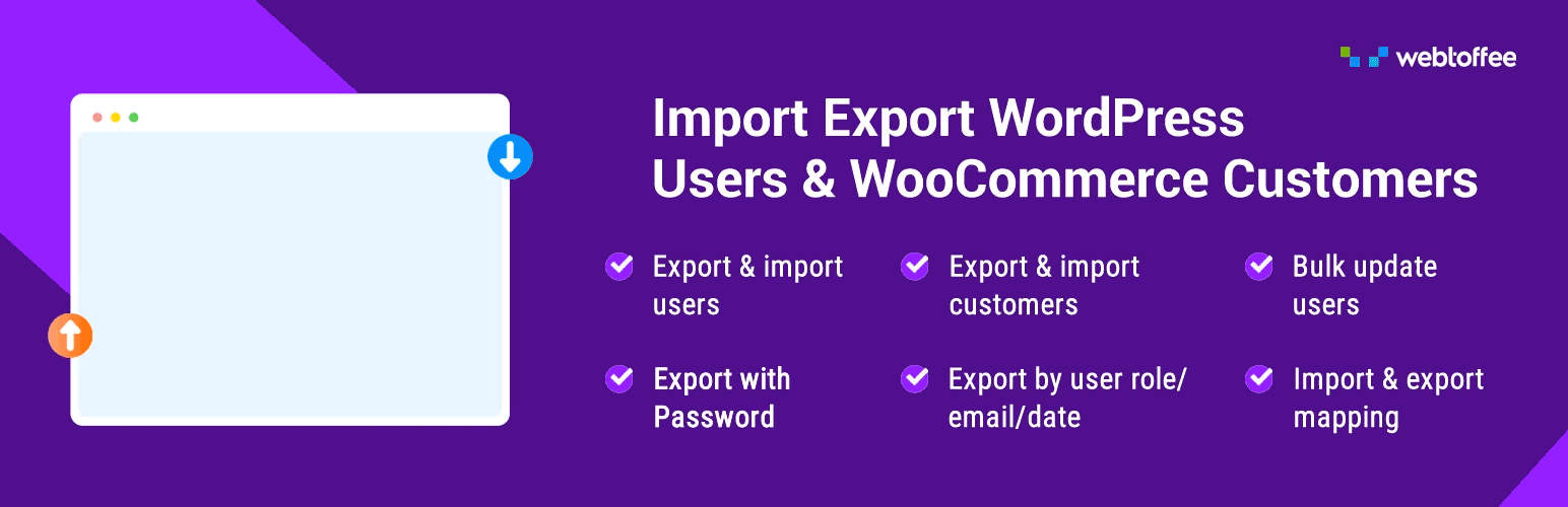 export and import users and customers