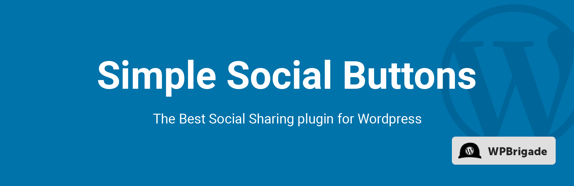 simple social media share buttons