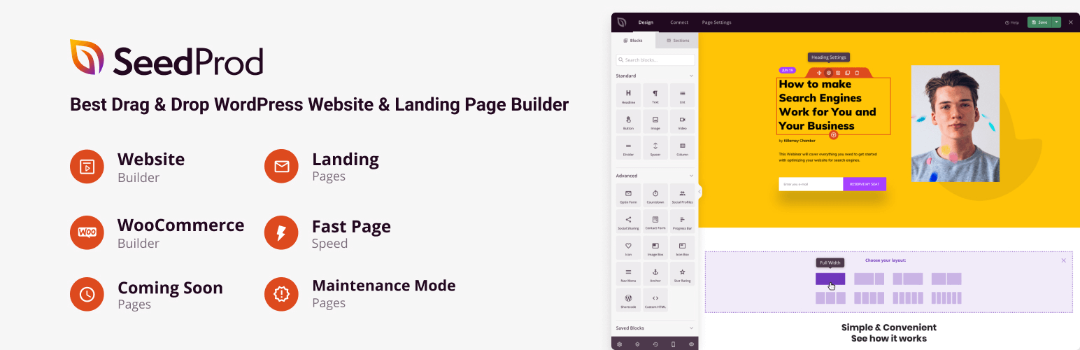 website builder by seedprod