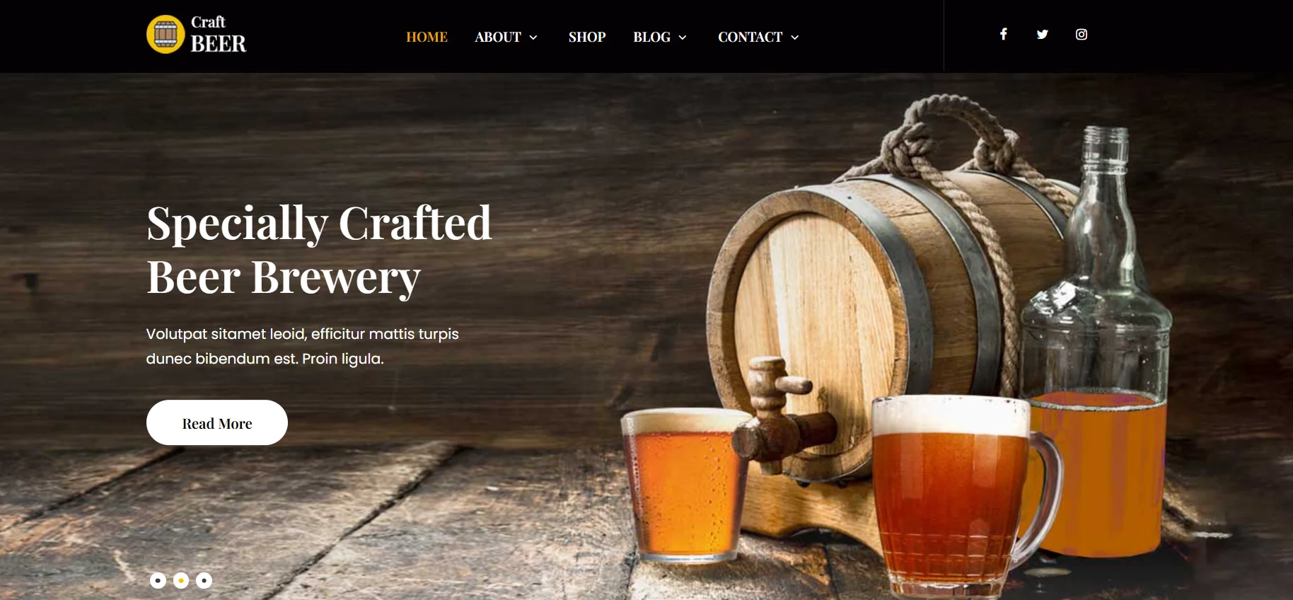 SKT Brew - Craft Beer WordPress Theme 