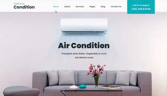 HVAC Wordpress Theme