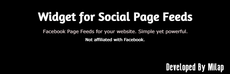 widget for social page feeds