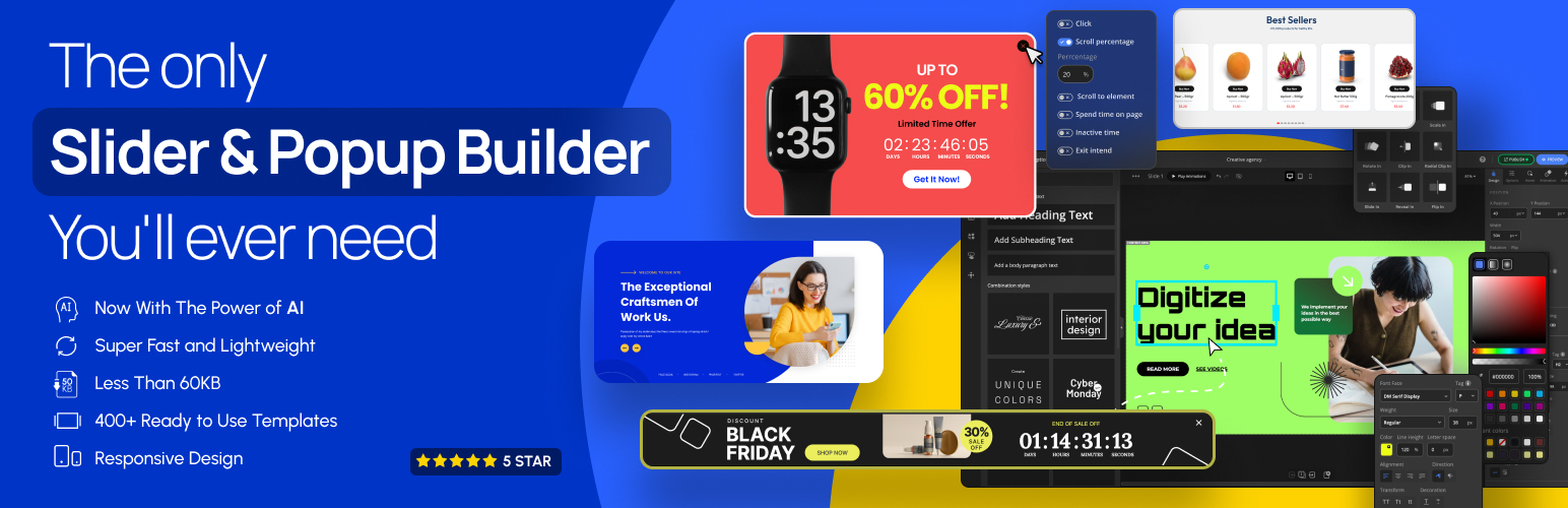 slider & popup builder by depicter