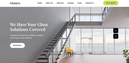 Glass Company WordPress Theme