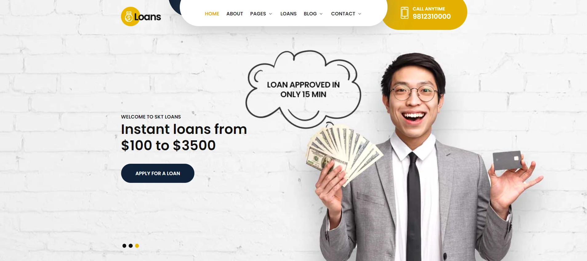 SKT Loan WordPress Theme