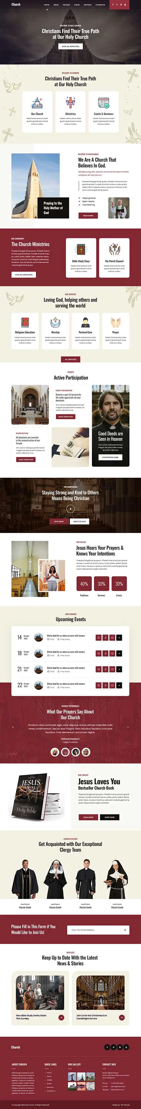 Holy Church - Spiritual WordPress Theme