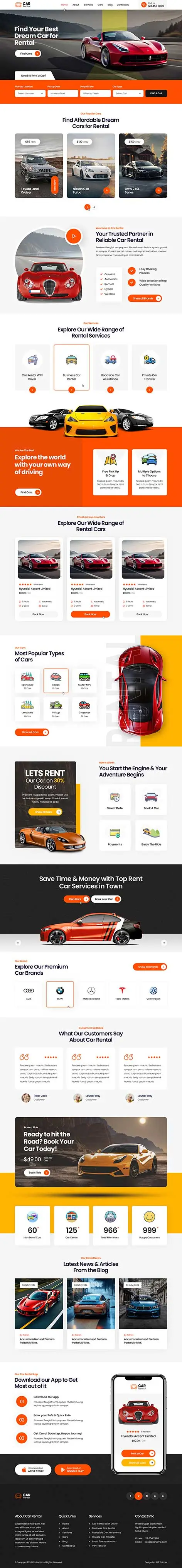 Car Rental - car rental WordPress theme