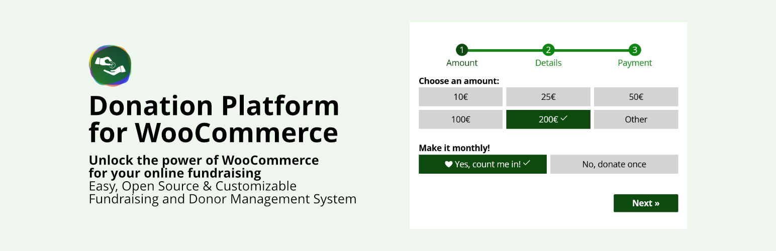 donation platform for woocommerce