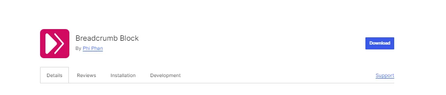 Breadcrumb Block plugin