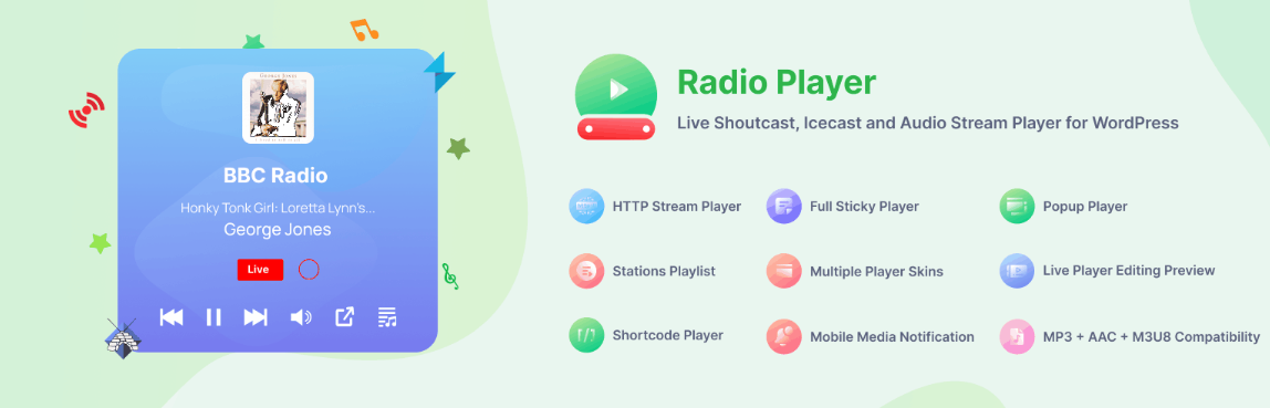 radio player live shoutcast