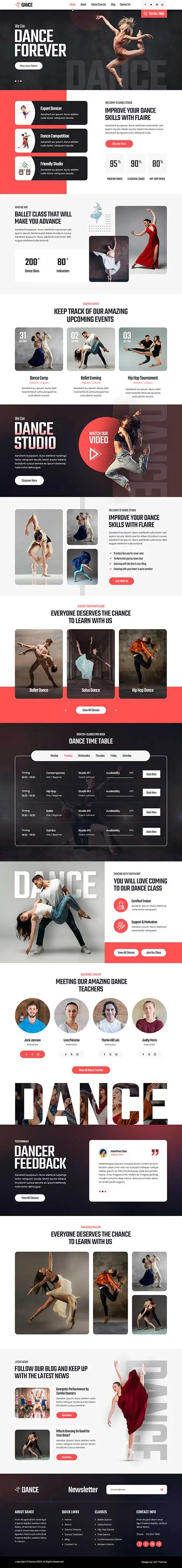 Disco Dncer - Dance WordPress Theme