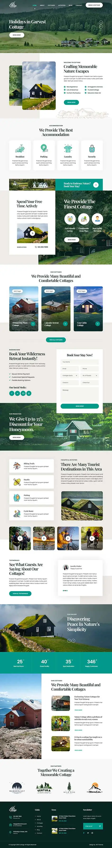 Cottage WordPress theme