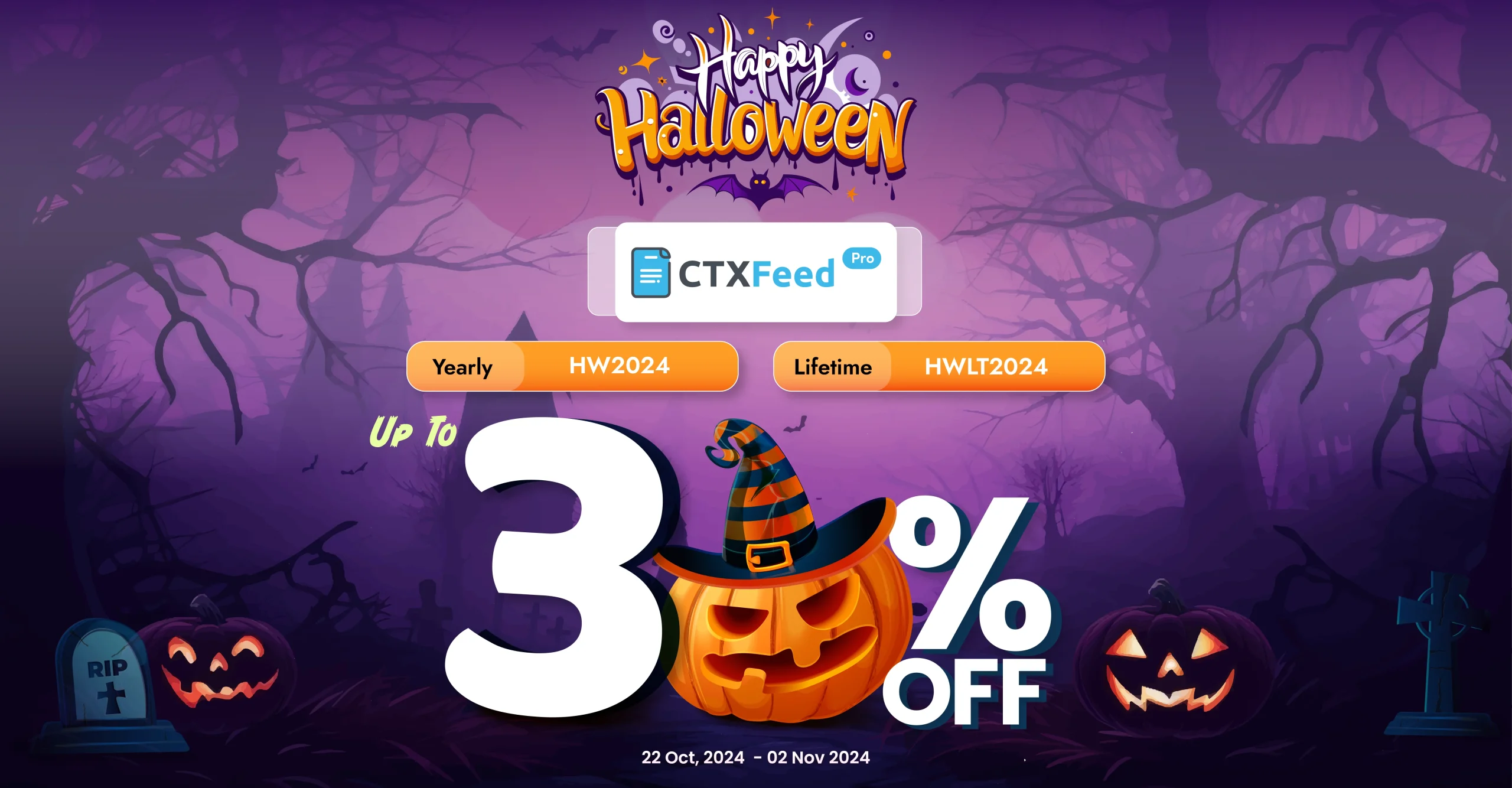 CTX Feed Pro halloween deals 2024