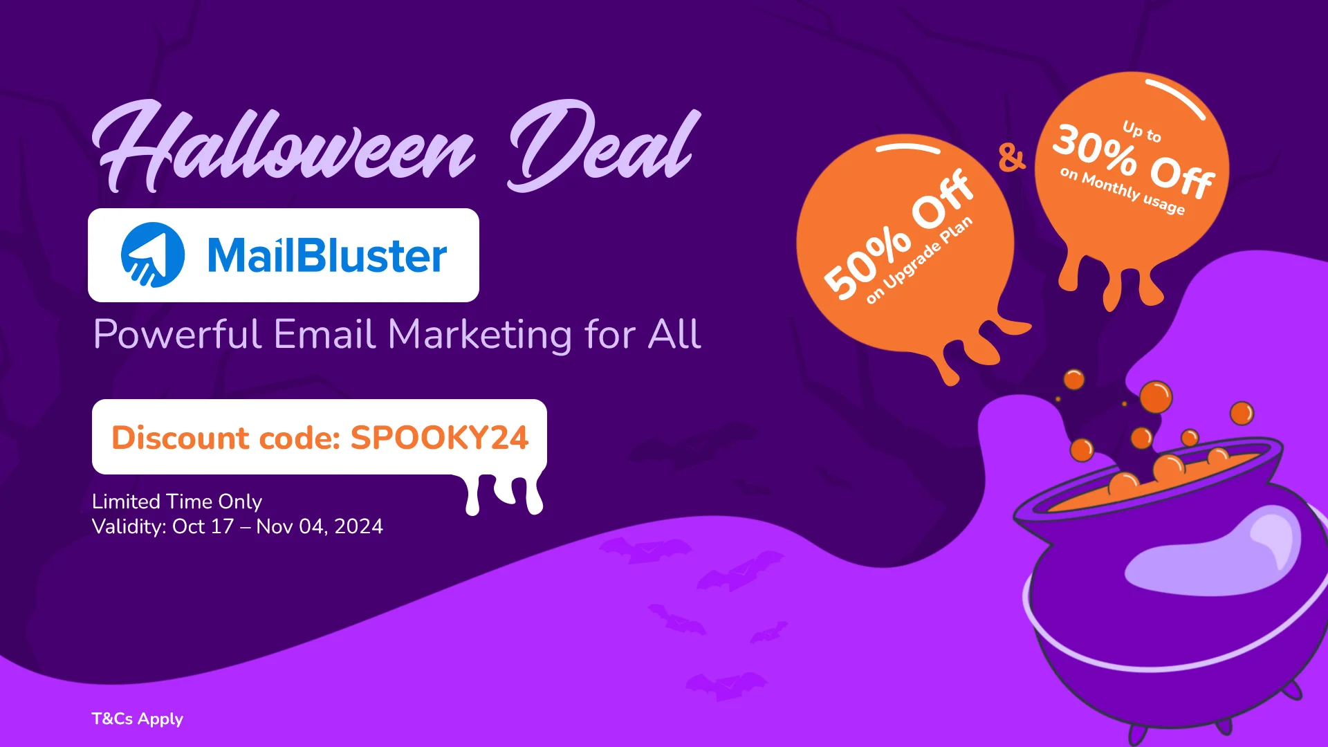 MailBluster Halloween Deal 2024