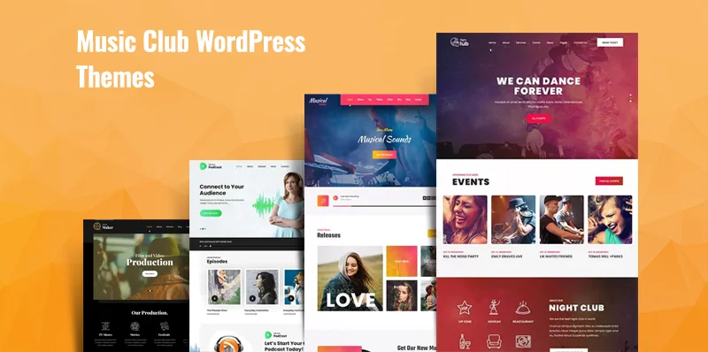 13 Vibrant Music Club WordPress Themes for Party Venues