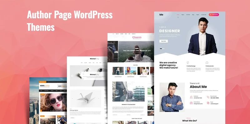 Premium Author Page WordPress Themes and Templates