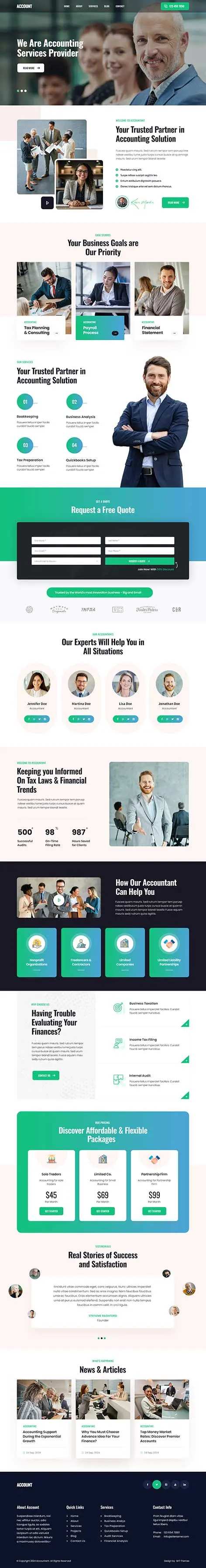 SKT Auditor - Tax Consultant WordPress theme