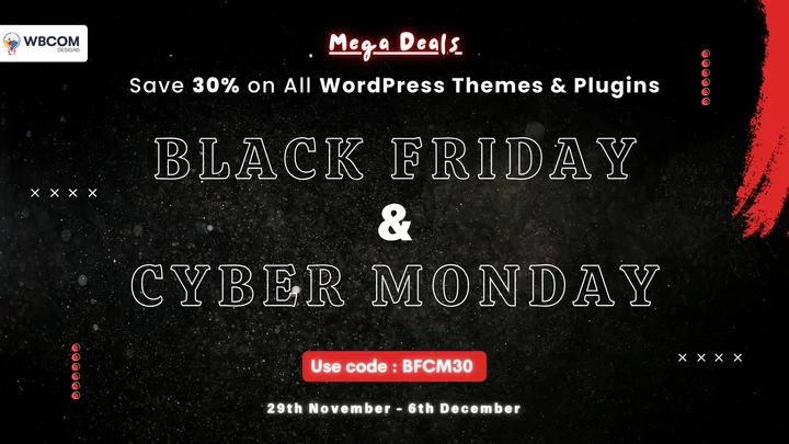 Wbcom Themes and Plugins BFCM Deals 