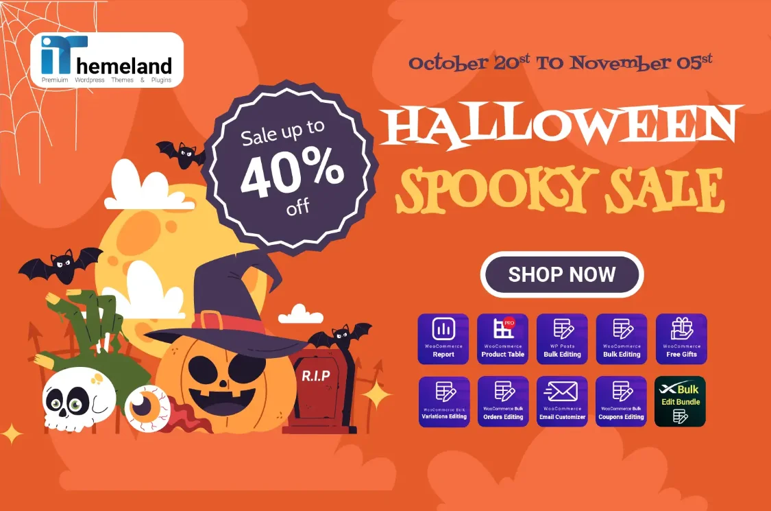 iThemeland Plugins halloween deal 2024