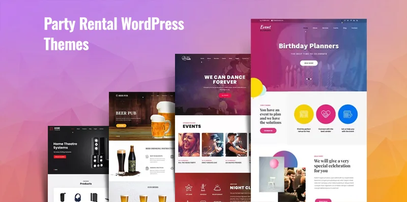 11 Best Party Rental WordPress Themes for Vacation and Party Rental