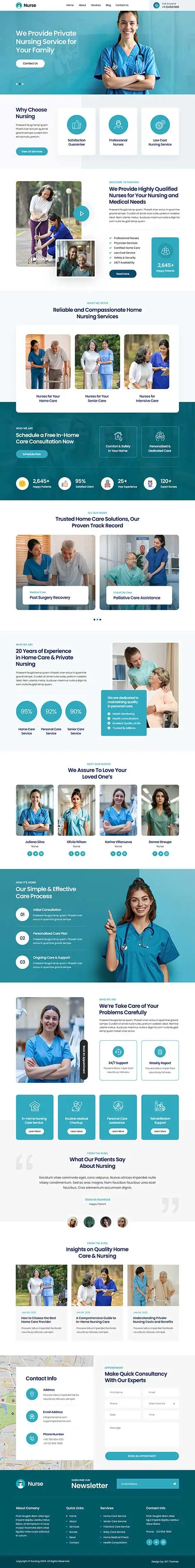 Nursing Home WordPress Theme